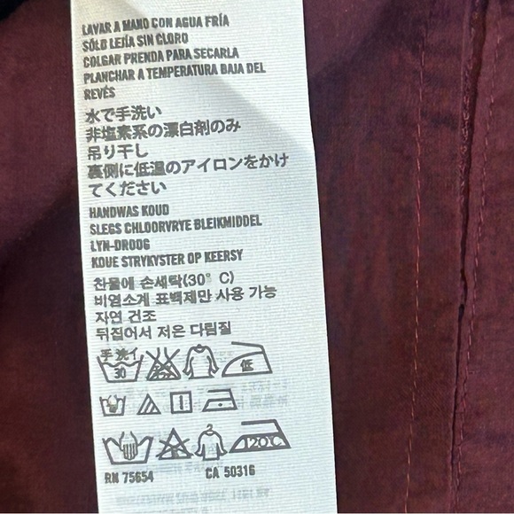 ABERCROMBIE & Fitch maroon burgundy striped sequin beaded velvet mini skirt Sz0 - Picture 11 of 15